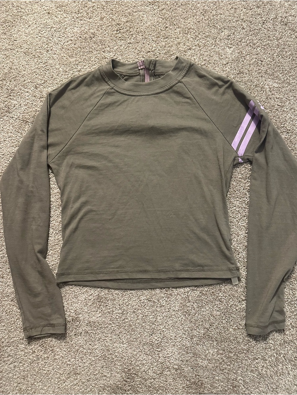 Free People Movement Long Sleeve in Green & Purple Size XS
